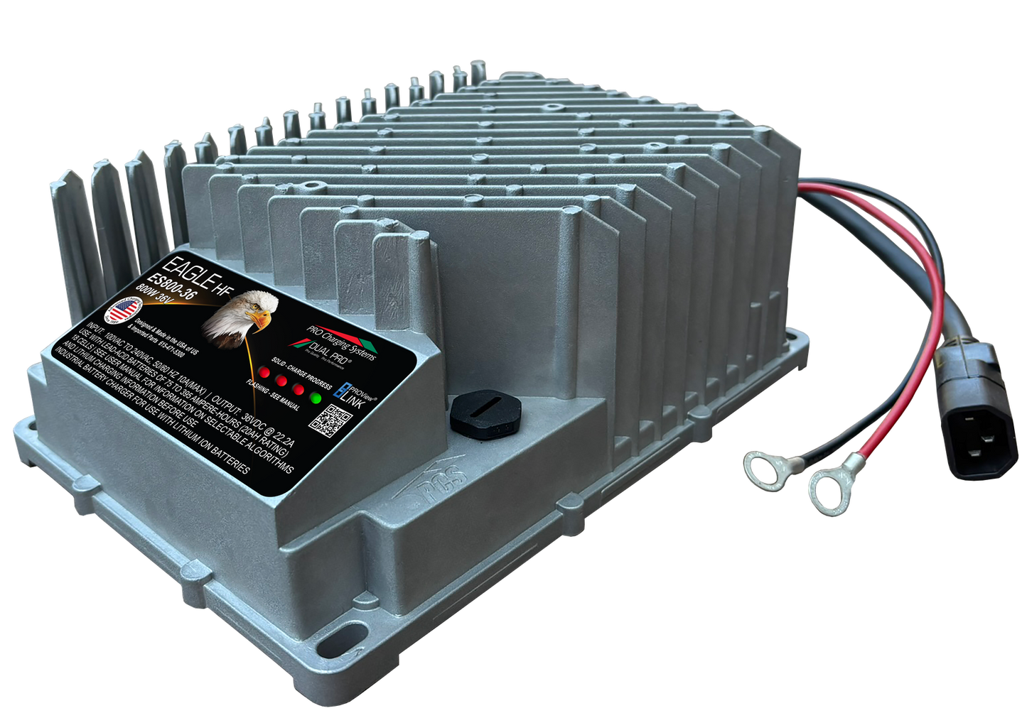 EAGLE HF ES800 36V W/ RING TERMINALS - 3' AC