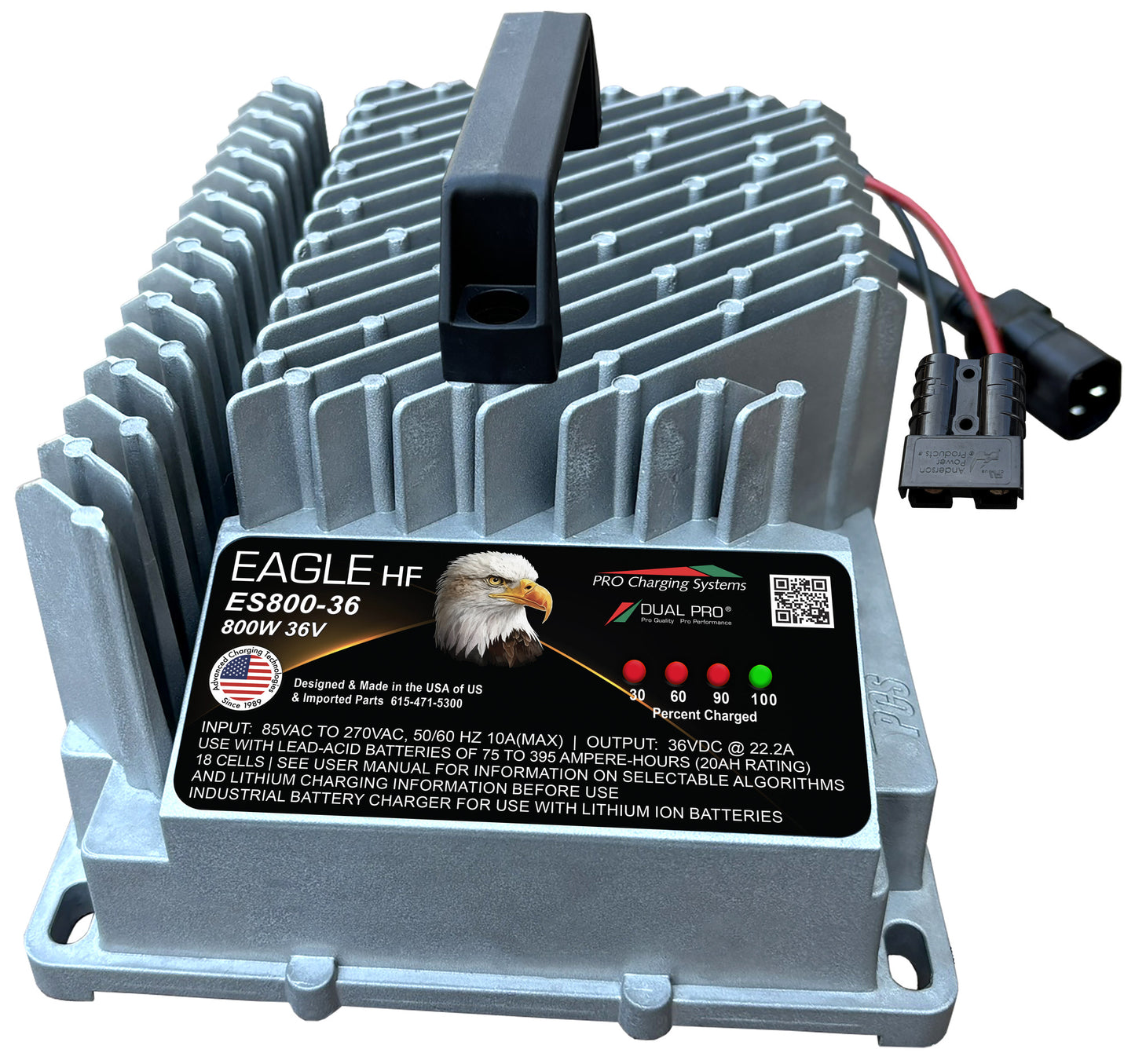 EAGLE HF ES800 36V PORTABLE W/ BLACK SB50 - 3' AC